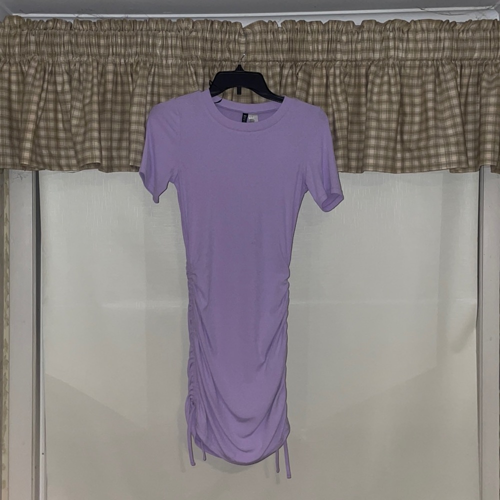 Purple bodycon dress